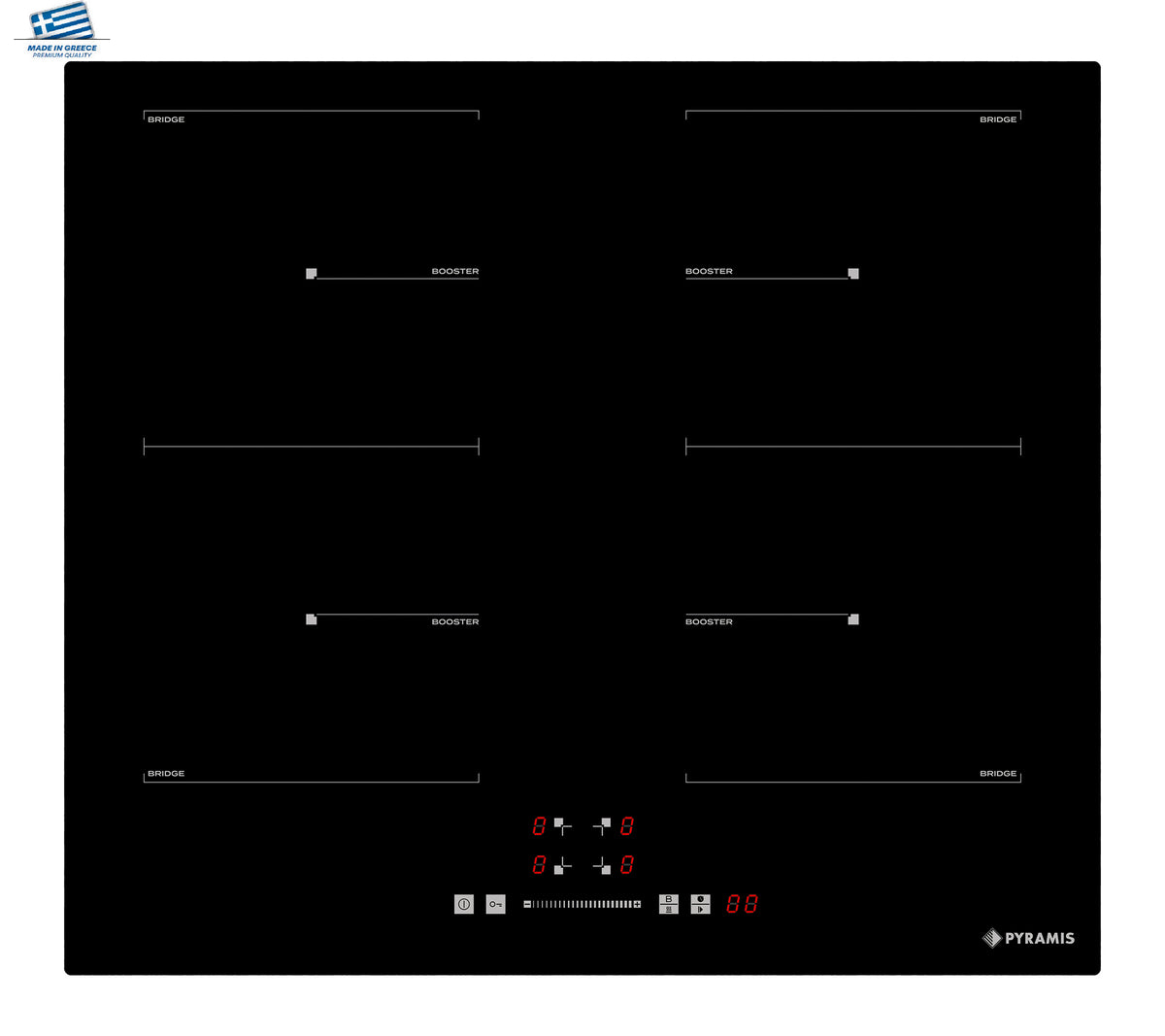 Plita inductie Pyramis PHI63432FMB Slider Touch Control Black