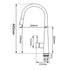 Baterie bucatarie Pyramis ECO DIAMOND PVD COPPER