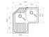 Chiuveta Inox CELESTE  83x83 2B 1D DR SM