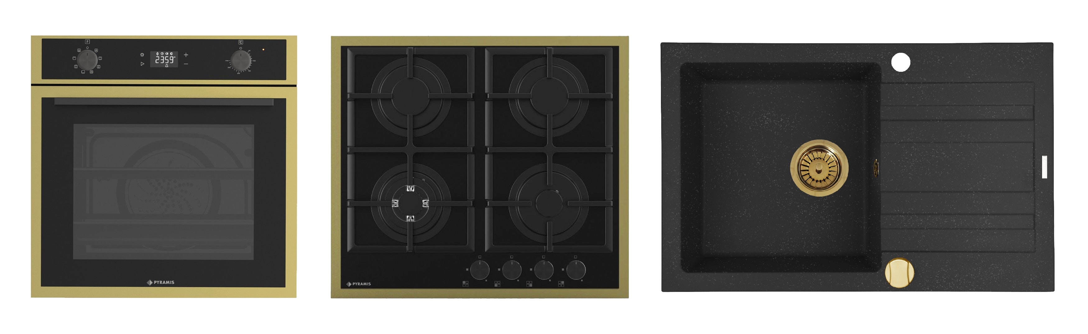 Pachet Pyramis 24P PVD Gold