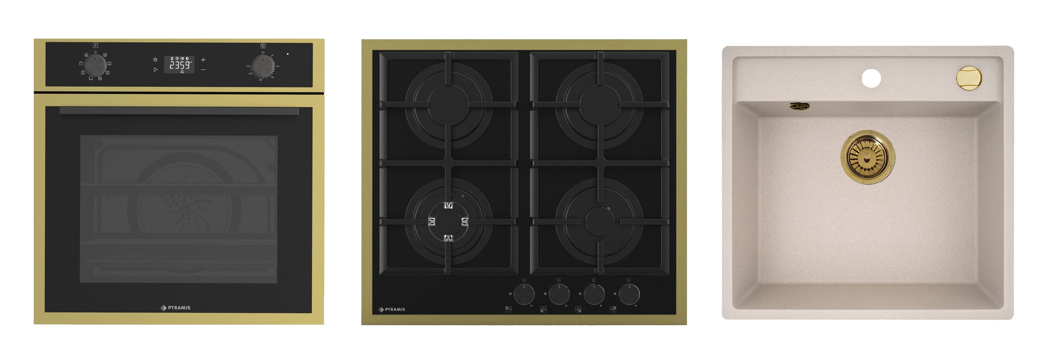 Pachet Pyramis 23P PVD Gold