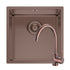 Set chiuveta inox ASTRIS COLORA 40x40 1B si baterie ECO BELLO Copper