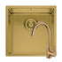 Set chiuveta inox ASTRIS COLORA 40x40 1B si baterie ECO BELLO Gold