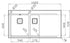 Chiuveta Inox OLYNTHOS 100x52 1 1/2B 1D ST