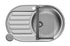 Set chiuveta inox SR MINI 1B1D DR si suport multifunctional ROLL UP