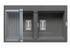 Set chiuveta granit KARTESIO 86x50 2B Iron Grey si suport multifunctional ROLL UP