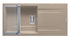 Set chiuveta granit KARTESIO PLUS 100x50 1B 1D Beige si suport multifunctional ROLL UP