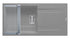 Set chiuveta granit KARTESIO PLUS 100x50 1B 1D Industrial Grey si suport multifunctional ROLL UP