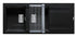 Set chiuveta granit KARTESIO 116x50 2B 1D Carbon si suport multifunctional ROLL UP