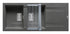 Set chiuveta granit KARTESIO 116x50 2B 1D Iron Grey si suport multifunctional ROLL UP