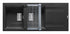 Set chiuveta granit KARTESIO 116x50 2B 1D Black si suport multifunctional ROLL UP