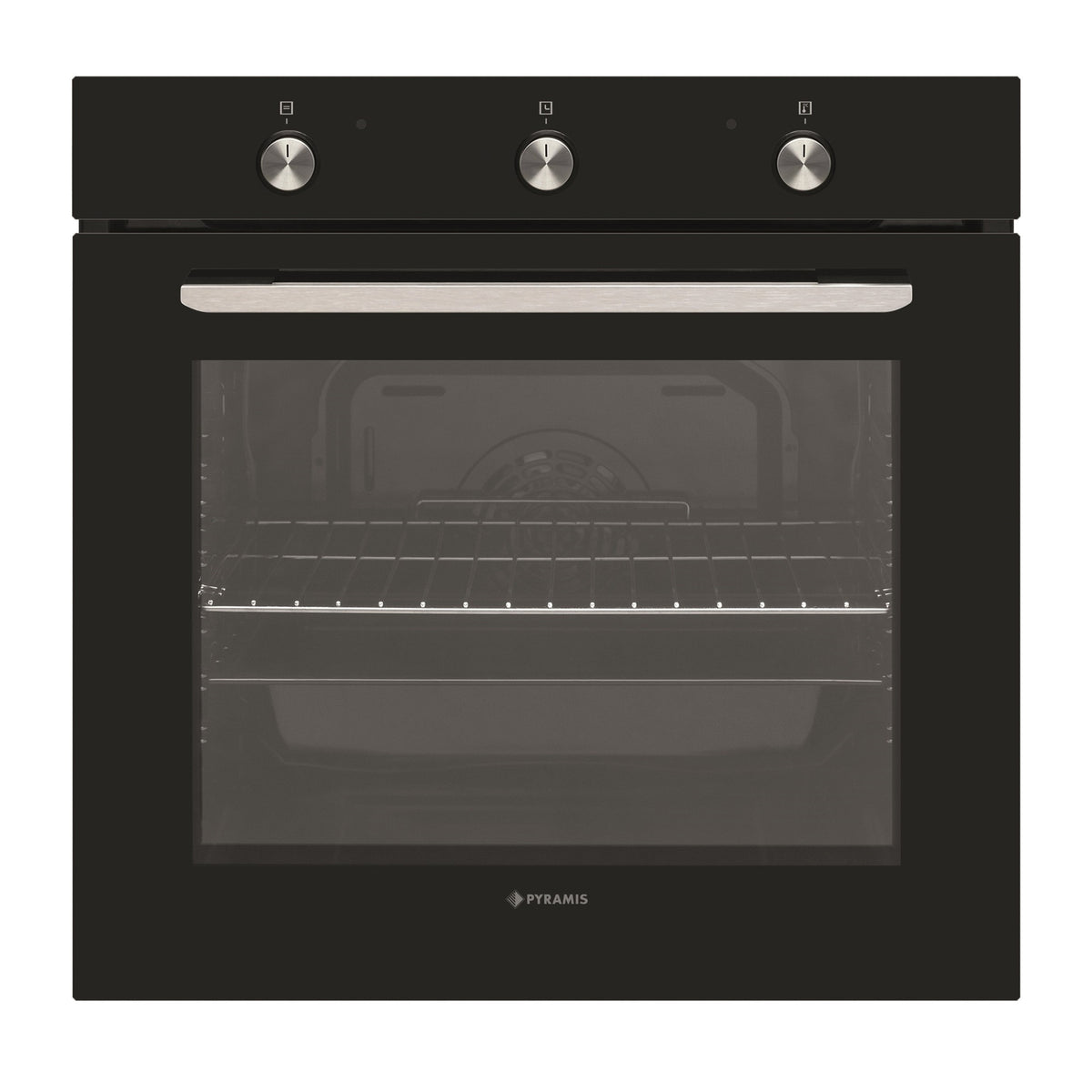 Cuptor electric Pyramis PO78031008PBL Black Glass