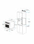 Cuptor electric Pyramis PO78114010EBLΜ Premium Full Black Glass