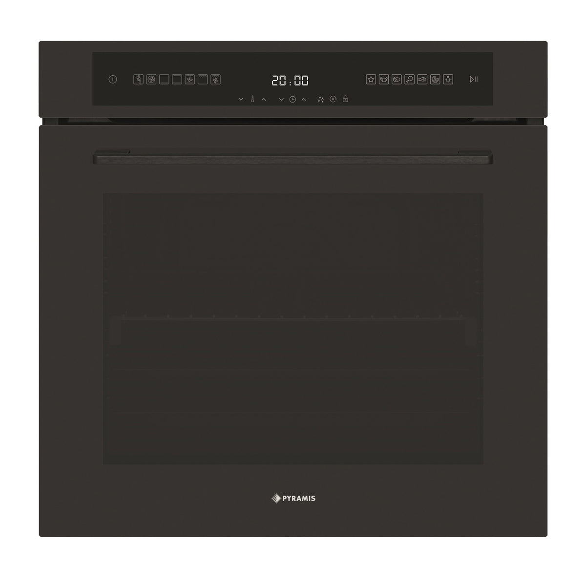 Cuptor electric Pyramis PO78123010BLΜ Premium Full Black Glass