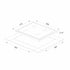 Plita gaz Pyramis 2120 White Glass