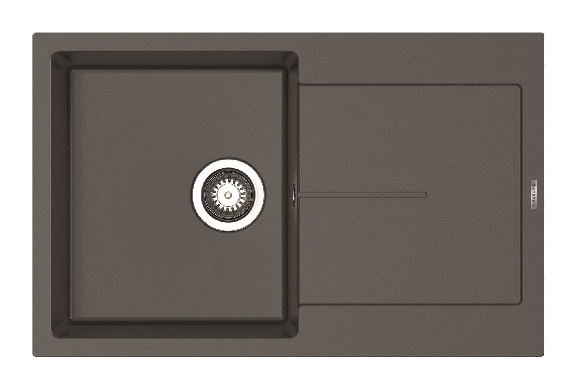 Chiuveta bucatarie Pyramis ITHAKA 79x50 1B 1D Iron Grey