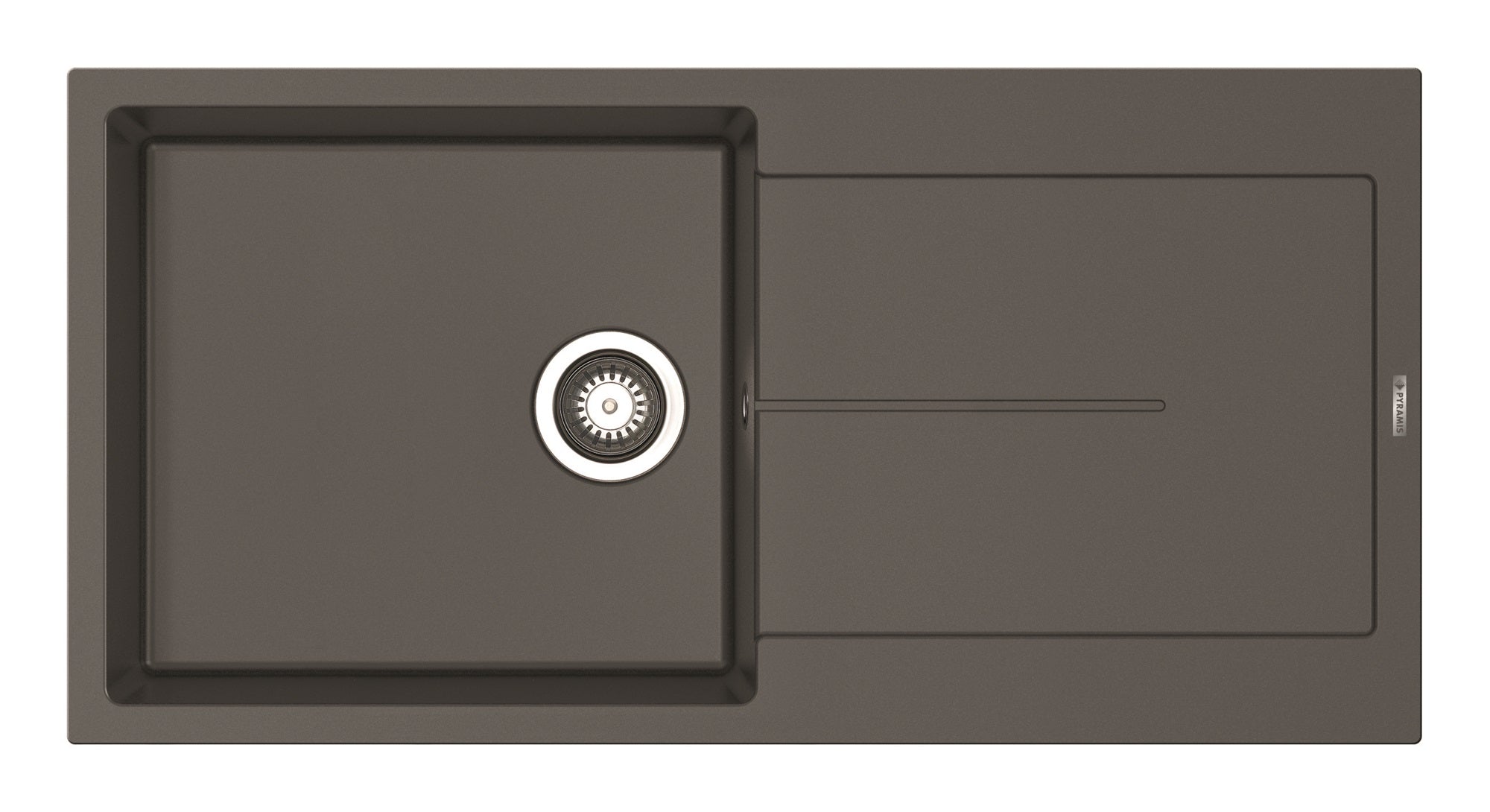 Chiuveta bucatarie Pyramis ITHAKA PLUS 100x50 1B 1D Iron Grey