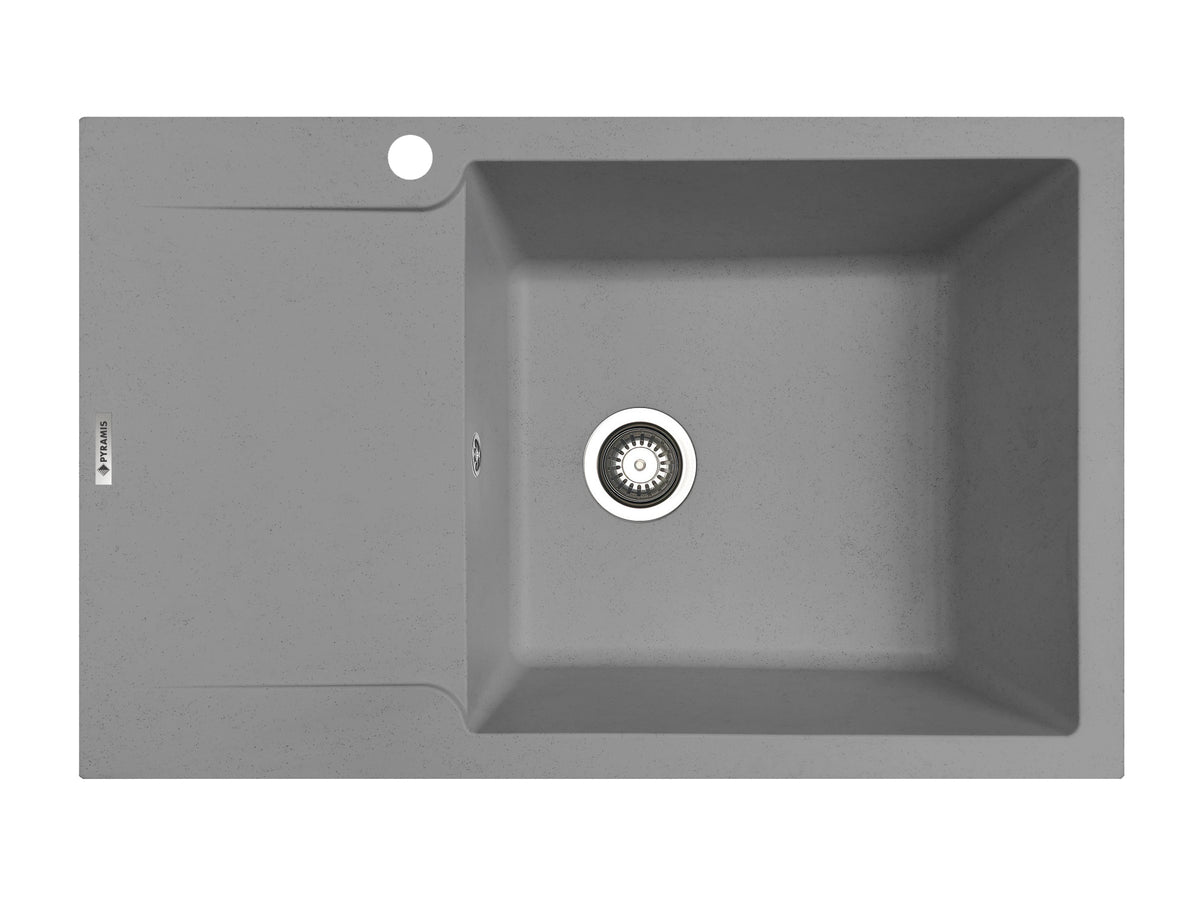 Chiuveta soft compozit Pyramis MAGNIFICA Durothek 1B1D DR Grey