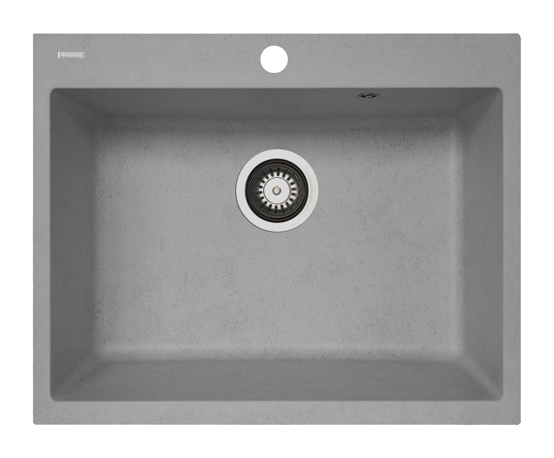Chiuveta soft compozit Pyramis Square DUROTHEK 60x50 1B gri