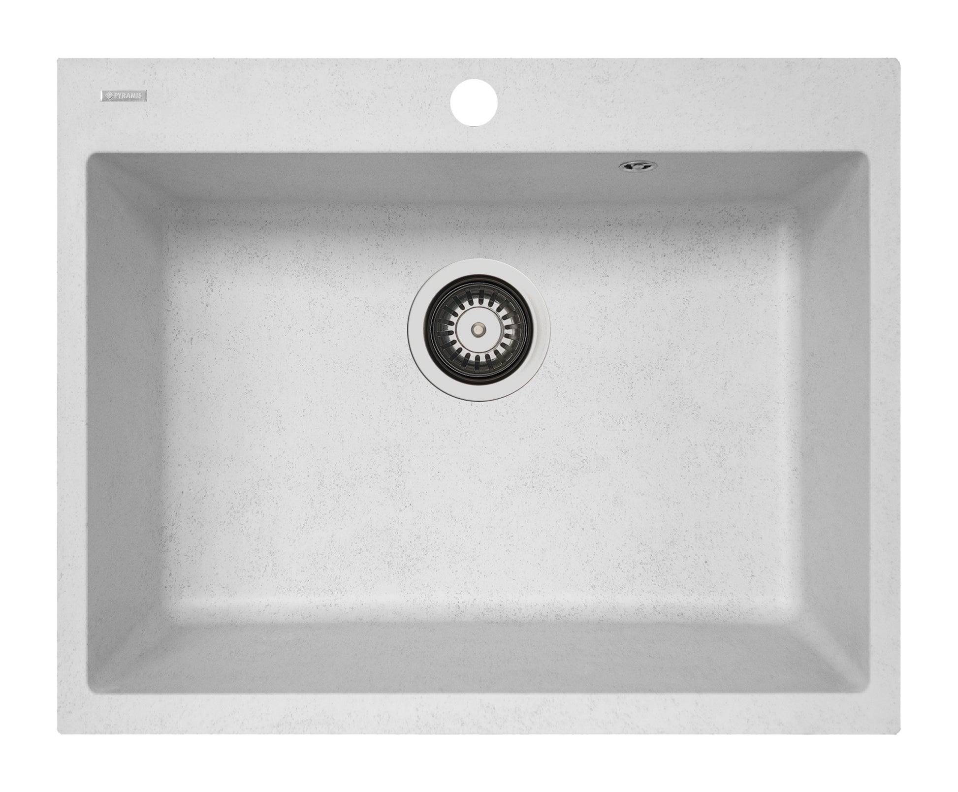 Chiuveta soft compozit Pyramis Square DUROTHEK 60x50 1B alb