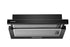 Hota telescopica Sliding Black Matt Enameled 1MT 60cm