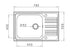 Set chiuveta inox INSET 1B1D LN si baterie BELLO crom