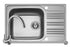 Set chiuveta inox INSET 1B1D LN si baterie BELLO crom