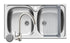 Set chiuveta inox E 78 2B LN, baterie BELLO crom si Roll Up