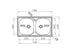 Set chiuveta inox E 78 2B LN, baterie BELLO crom si Roll Up