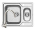 Set chiuveta inox FEDRA EXTRA 62 SM si baterie BELLO crom