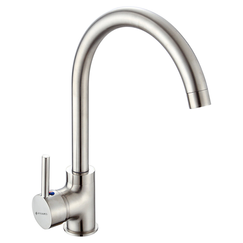 Set chiuveta inox FEDRA EXTRA 62 LN si baterie BELLO crom