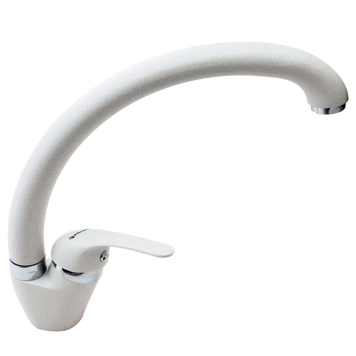 Set chiuveta soft compozit Square DUROTHEK 60 1B si baterie OSSIA White