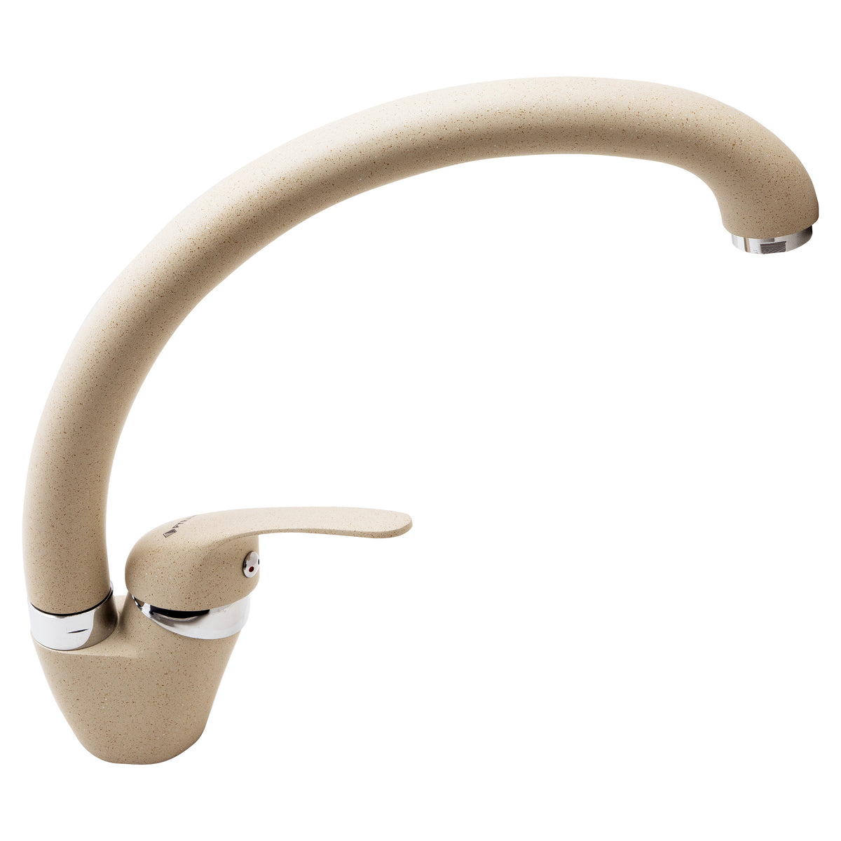 Set chiuveta soft compozit Square DUROTHEK 60 1B si baterie OSSIA Beige