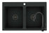 Set chiuveta Pyragranite SPARTA 2B si baterie IDEA Black
