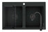 Set chiuveta Pyragranite SPARTA 2B, baterie IDEA Black si Roll Up