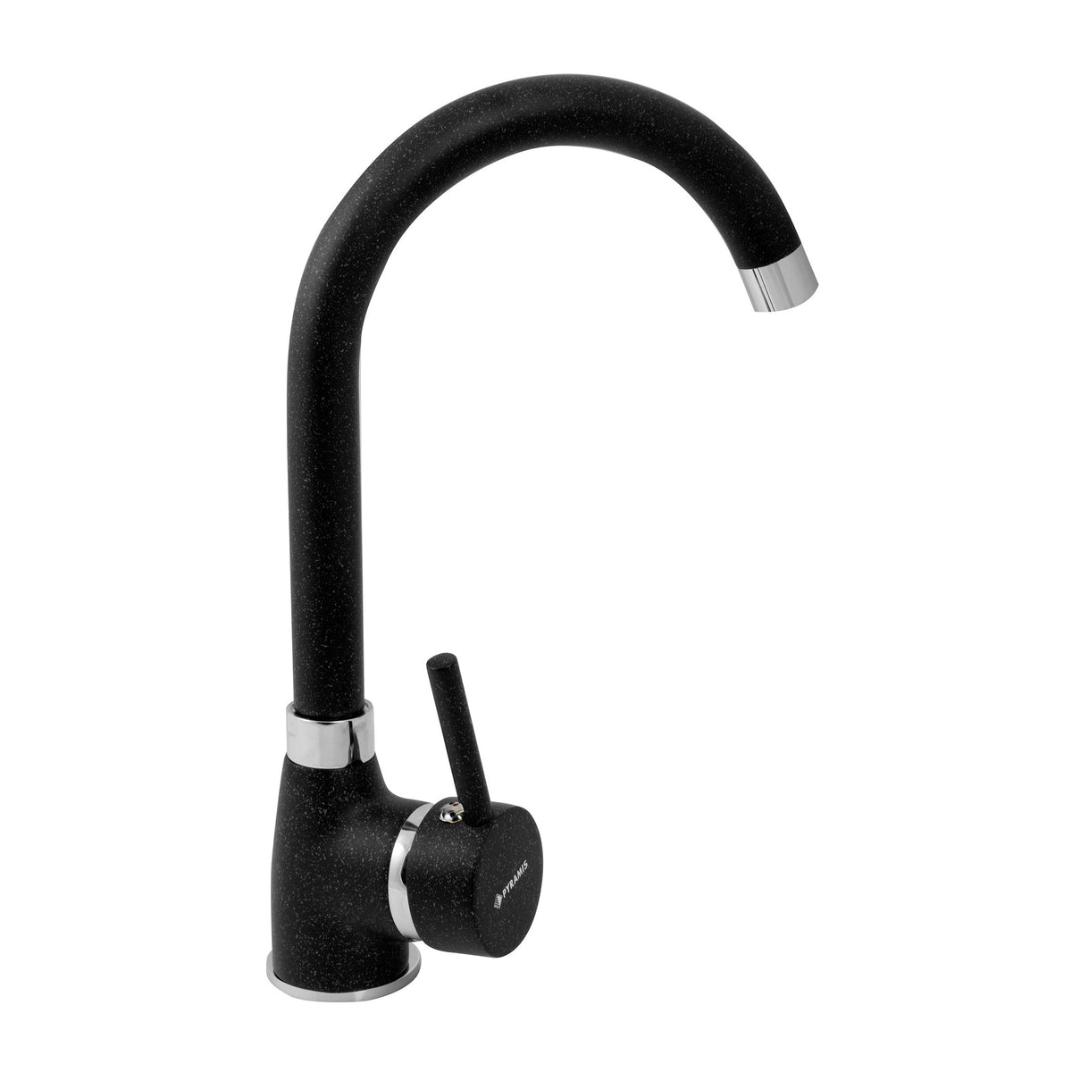Set chiuveta granit ROUND 1B Ø49 & baterie BELLO Black