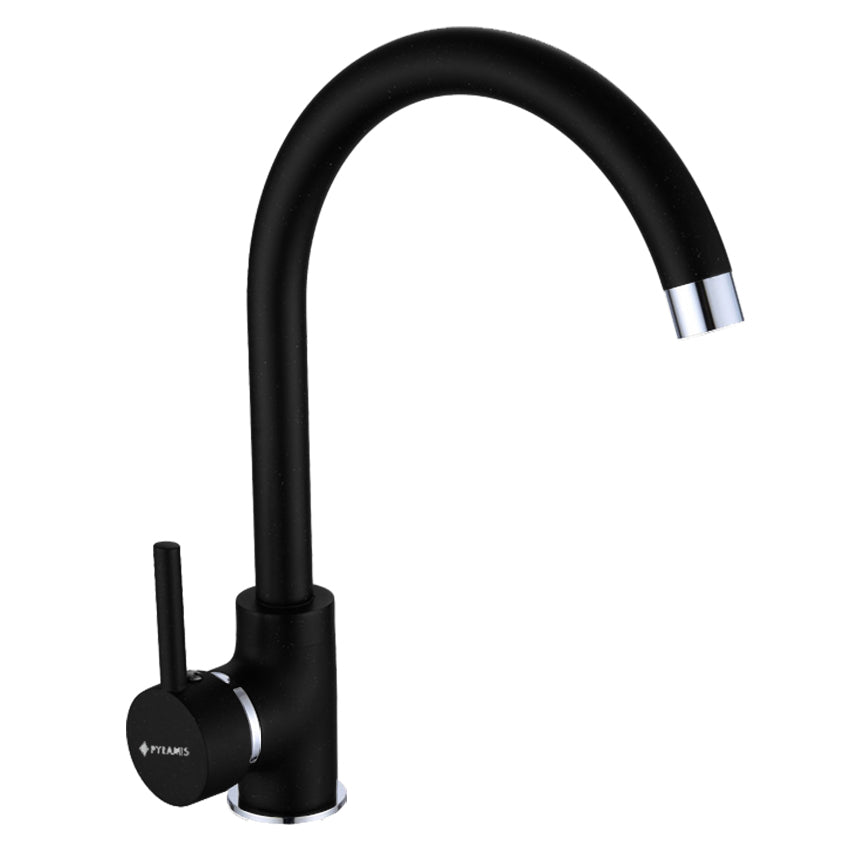 Set chiuveta granit CAMEA 53x50 si baterie Eco Bello Carbon