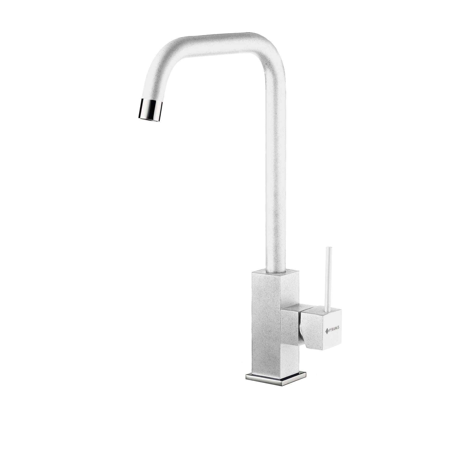 Set chiuveta granit ITHAKA 1B1D 79x50 si baterie ADELITA Snow