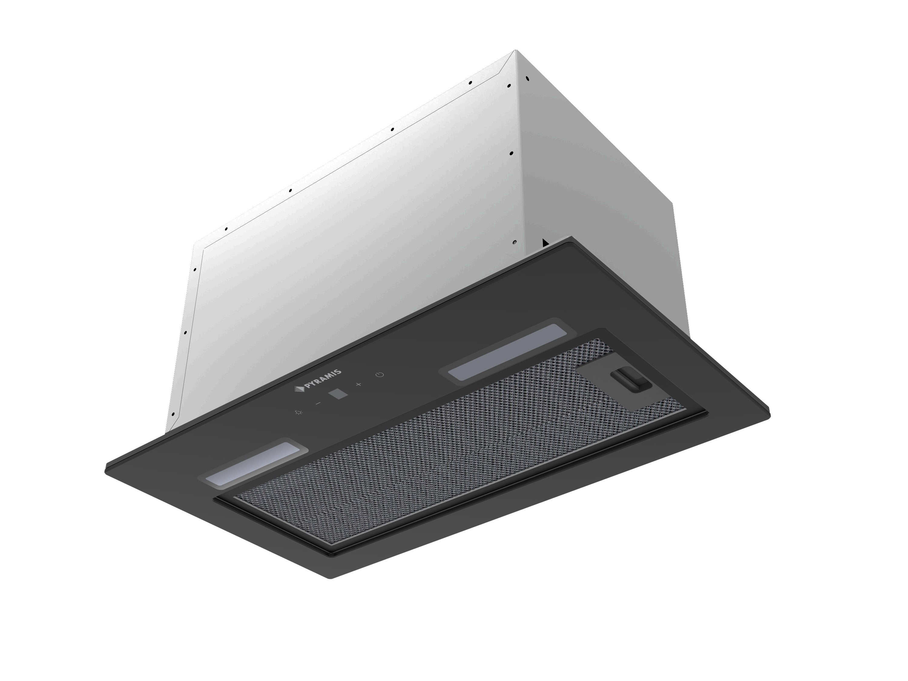 Hota total incorporabila Pyramis MD 52cm Black Glass
