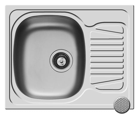 Chiuveta Inox SPARTA  62x50 1B 1D LN
