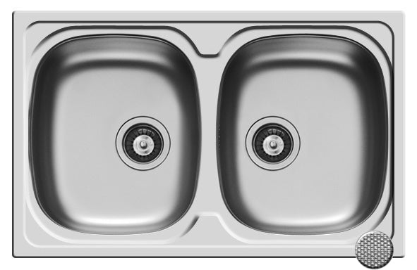 Chiuveta inox SPARTA 79x50 2B LN