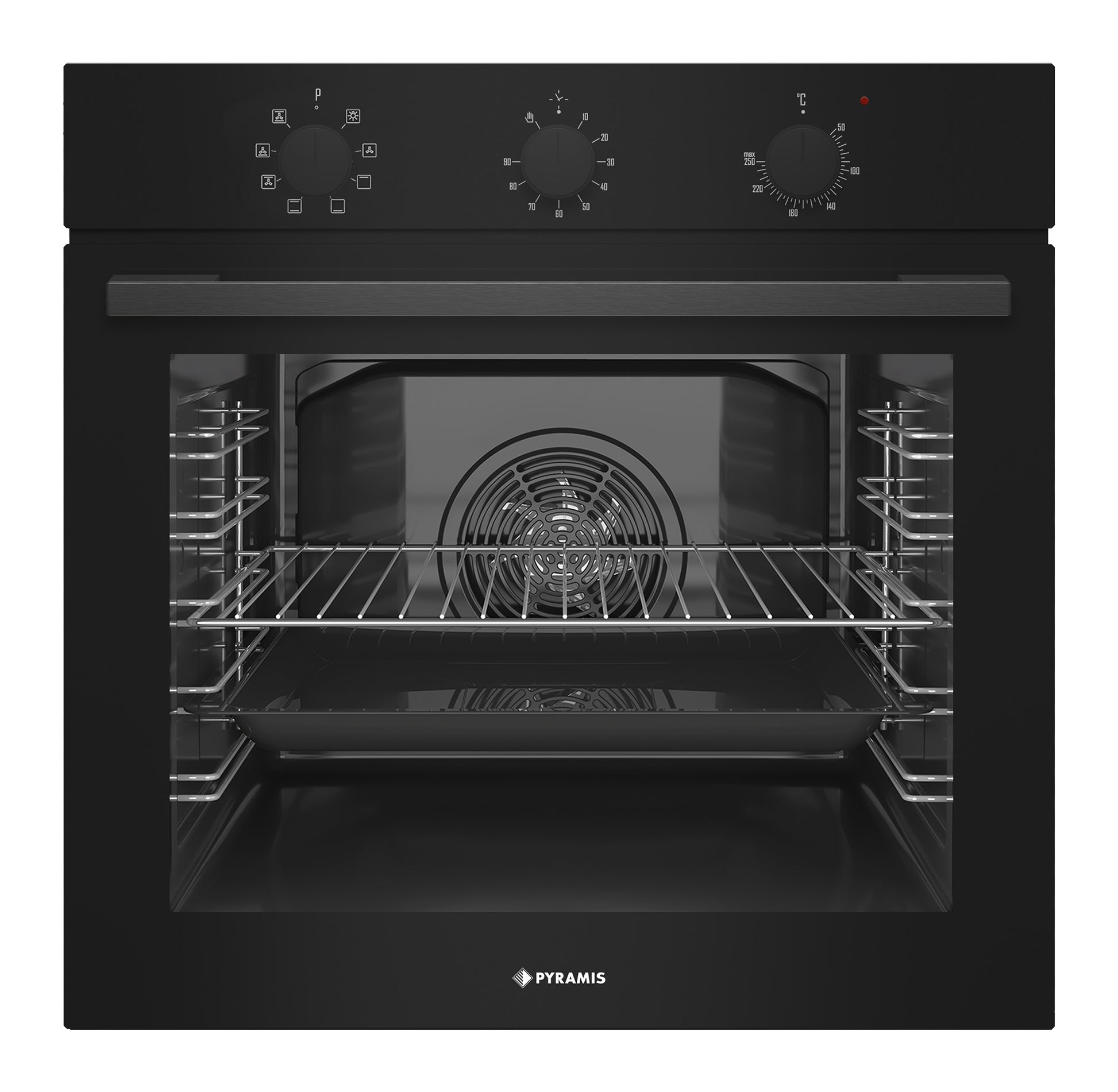 Cuptor electric Pyramis 60IN 4010 ND Black 3Glass