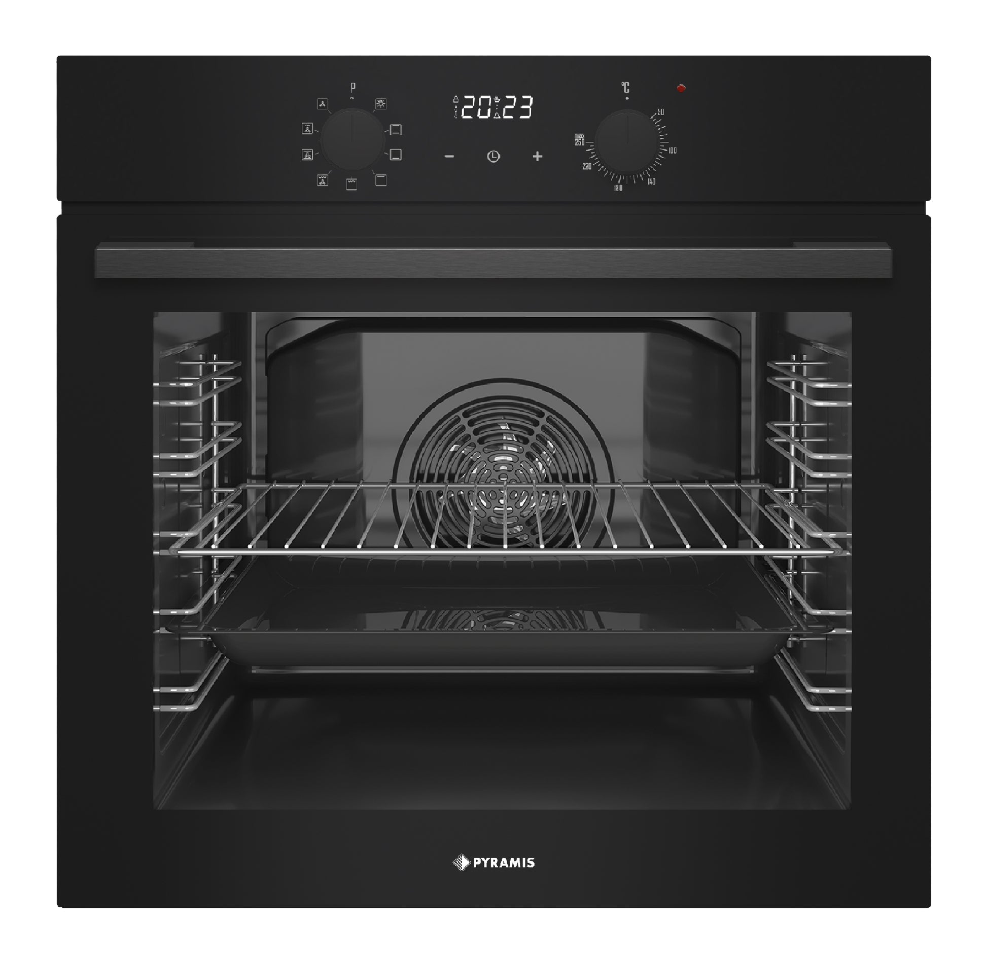 Cuptor electric Pyramis 60IN 4020 ND Black 3Glass