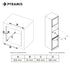 Cuptor electric Pyramis 60IN 4020 ND Black 3Glass