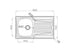 Chiuveta Inox SPARTA 86x50 1B 1D SM
