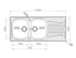 Chiuveta Inox SPARTA 116x50 2B 1D SM