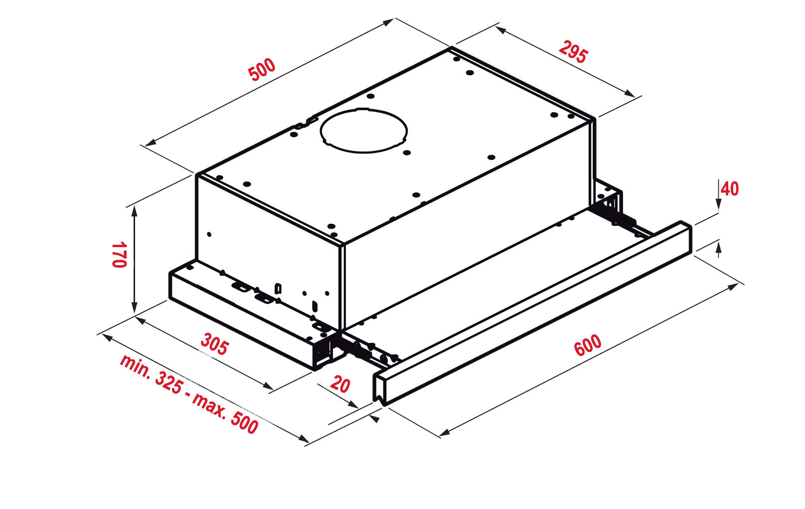 Hota Telescopica Pyramis Ecoline Inox