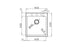 Chiuveta Granit ISTROS 46x50 1B Carbon