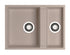 Chiuveta Granit TETRAGON 59x44 1 1/2B Beige