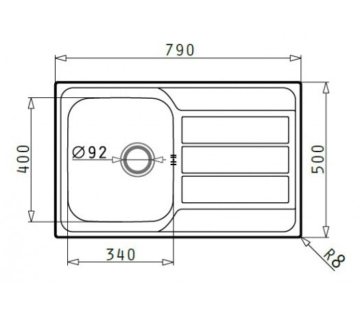 SET ATHENA 79x50 1B 1D LN + MODO CROM
